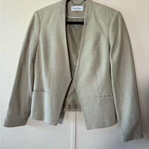 Calvin Klein Women's Beige Blazer